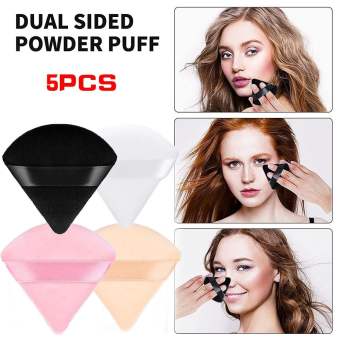 MARRIITT 5Pcs Cotton Cosmetics Sponge Soft Washable Triangle Powder Puff Face Powder Puff Set makeup powder puff Beauty Tools,【COD】5Pcs Cotton Cosmetics Sponge Soft Washable Triangle Powder Puff Face Powder Puff Set makeup powder puff Beauty Tools,
