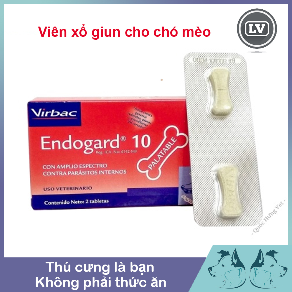 Thuốc tẩy giun sán và giun kim cho chó mèo Endogard 10 Xuất xứ Pháp