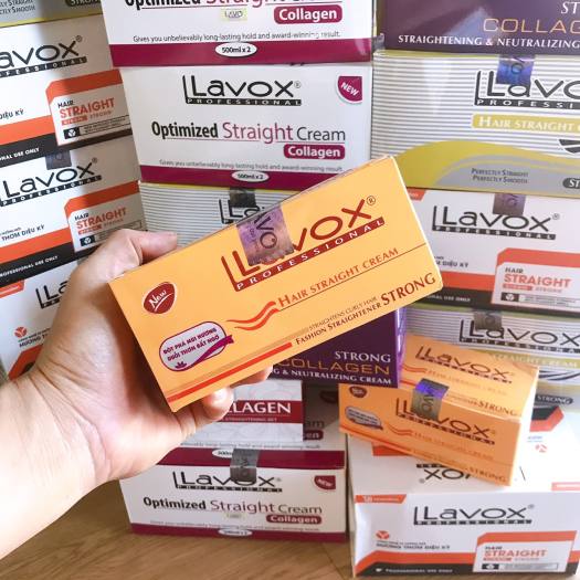 Thuốc duỗi tóc lavox, Lacei, Collagen phục hồi tóc [200mlx2]