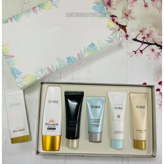 Ohui Day Shield Special Set 5sp Bộ Sản Phẩm Chống nắng Ohui Black Phiên Bản Du Lịch