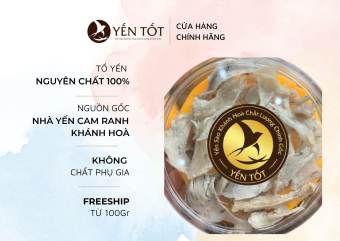 Chân yến thô Khánh Hòa Yến Tốt (Chân to) - Chân Tổ Yến Thô Khánh Hòa - Tặng nguyên liệu chưng