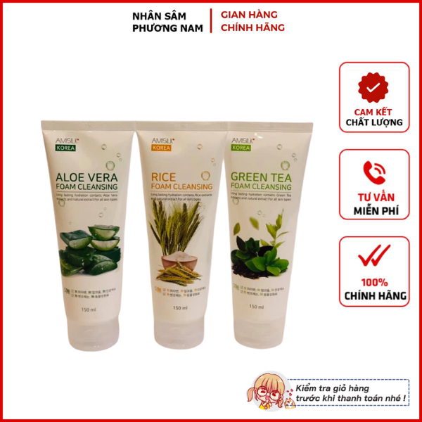 Sữa rửa mặt amisilk cao cấp hàn quốc 150ml