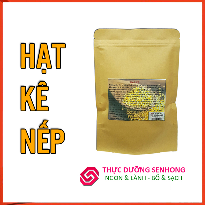Hạt kê nếp (500gr) Kê sạch mọc hoang dại, hữu cơ, không phân bón - đã cà vỏ, sàng sạch sạn cát và tạp chất.