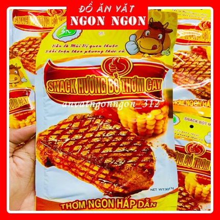 5 Gói Snack Hương Bò Thơm Cay Đồ Ăn Vặt Cổng Trường Cực Hót