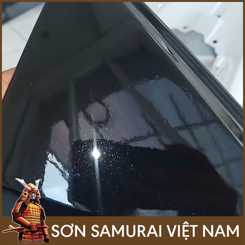 Chai sơn samurai màu đen nhánh H255 - Sơn xịt samurai màu đen nhánh