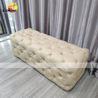 Ghế Dài Sofa, Ghế Băng Chờ Nhún cổ điển cao cấp size 1m (Ảnh thật và video)