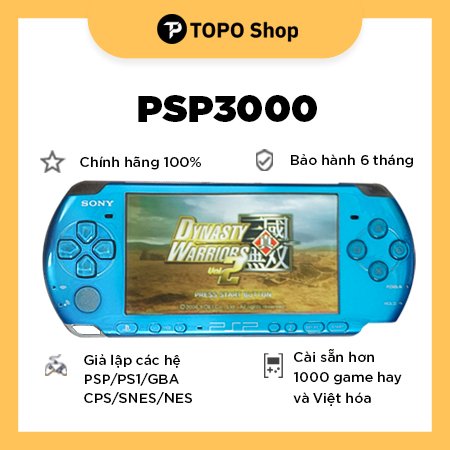 Máy chơi game cầm tay psp3000 + + đủ phụ kiện - topo shop