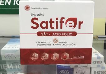 SATIFER , hộp 20 ống Bổ sung sắt