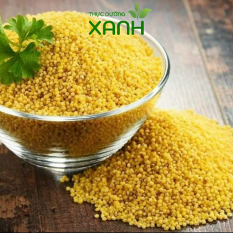 500Gr Hạt Kê Nếp Vàng Đặc Sản Nghệ An, Hạt Kê Làm Sữa Hạt Cho Bé Ăn Dặm - Thực Dưỡng Xanh