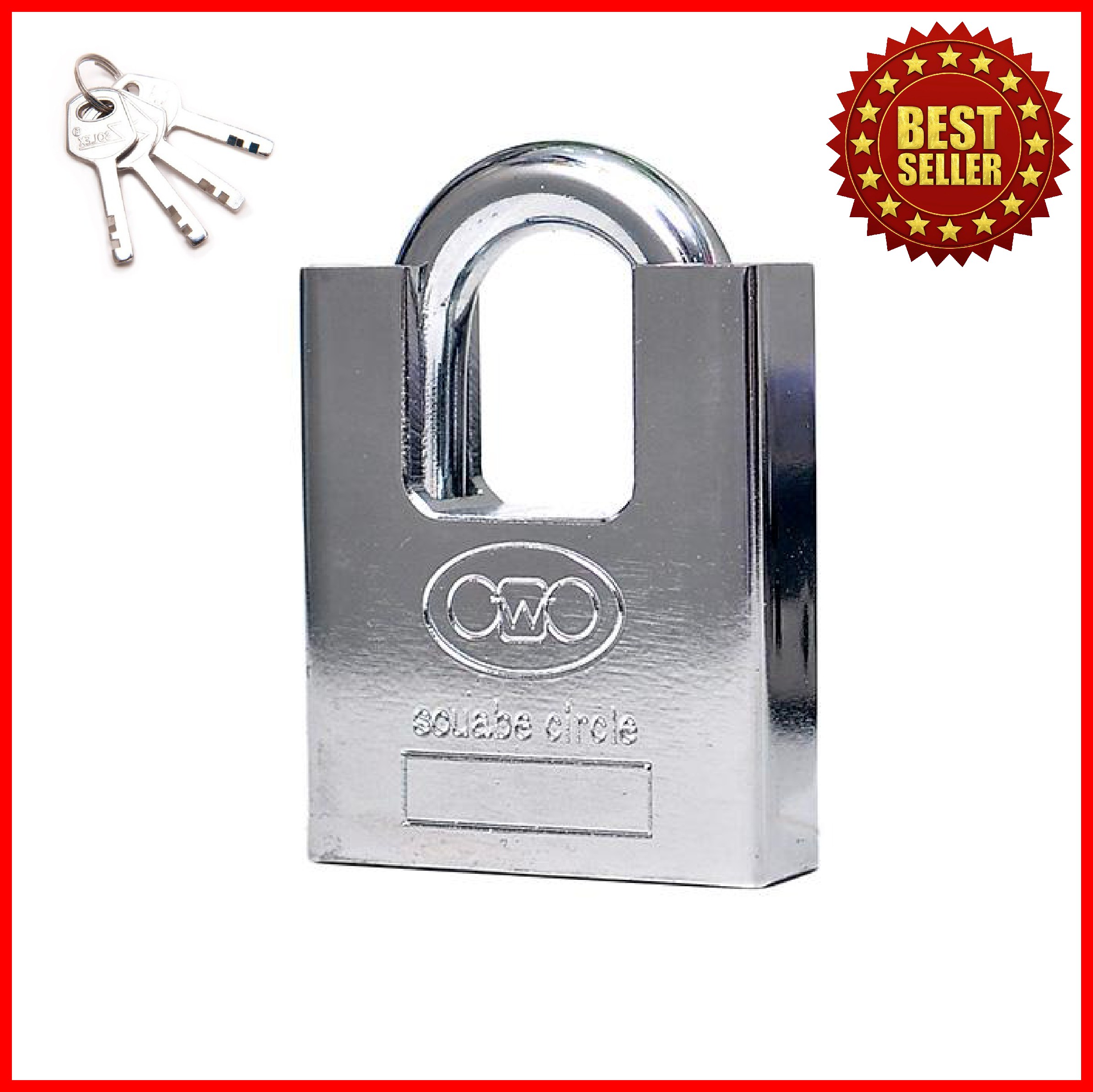 [HCM]Ổ KHOÁ CHỐNG CẮT SIZE ĐẠI 60F - ( KÍCH THƯỚC : 9 X 7 X 2 CM ) o khoa nha khoa chong cat
