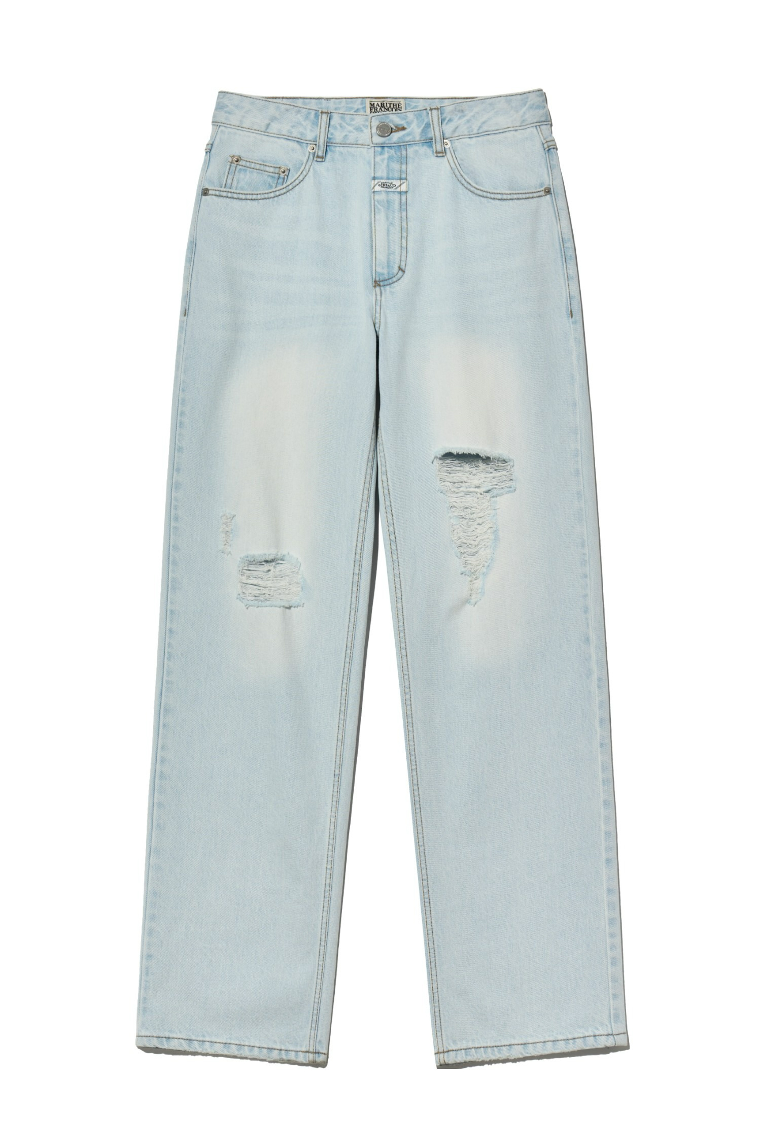 MARITHE FRANCOIS GIRBAUD M Damaged Washing Denim Pants - 2 Colors (2025 New) · v2