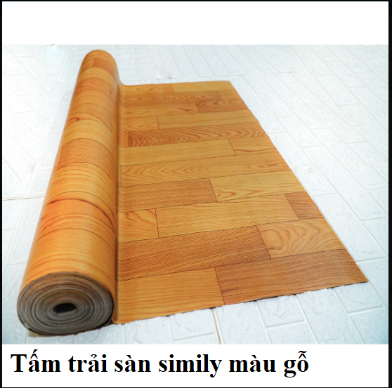 Simili lót sàn Thảm Nhựa Simili vân gỗ nhám Simili Lót Sàn giả gỗ chống trơn Tấm simili chống thấm n