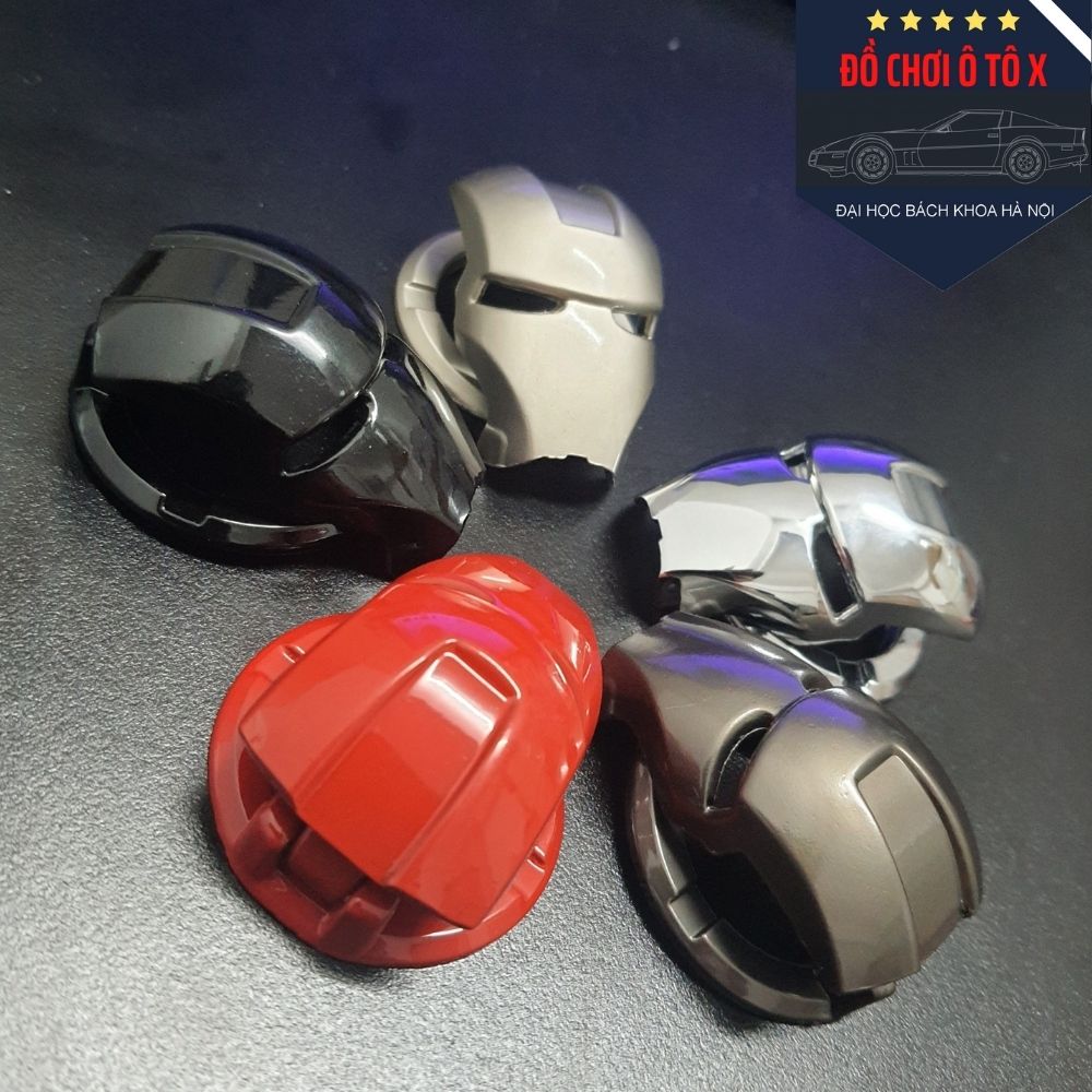 Ốp nút bảo vệ Start Stop phong cách Iron man cho mọi dòng xe ô tô