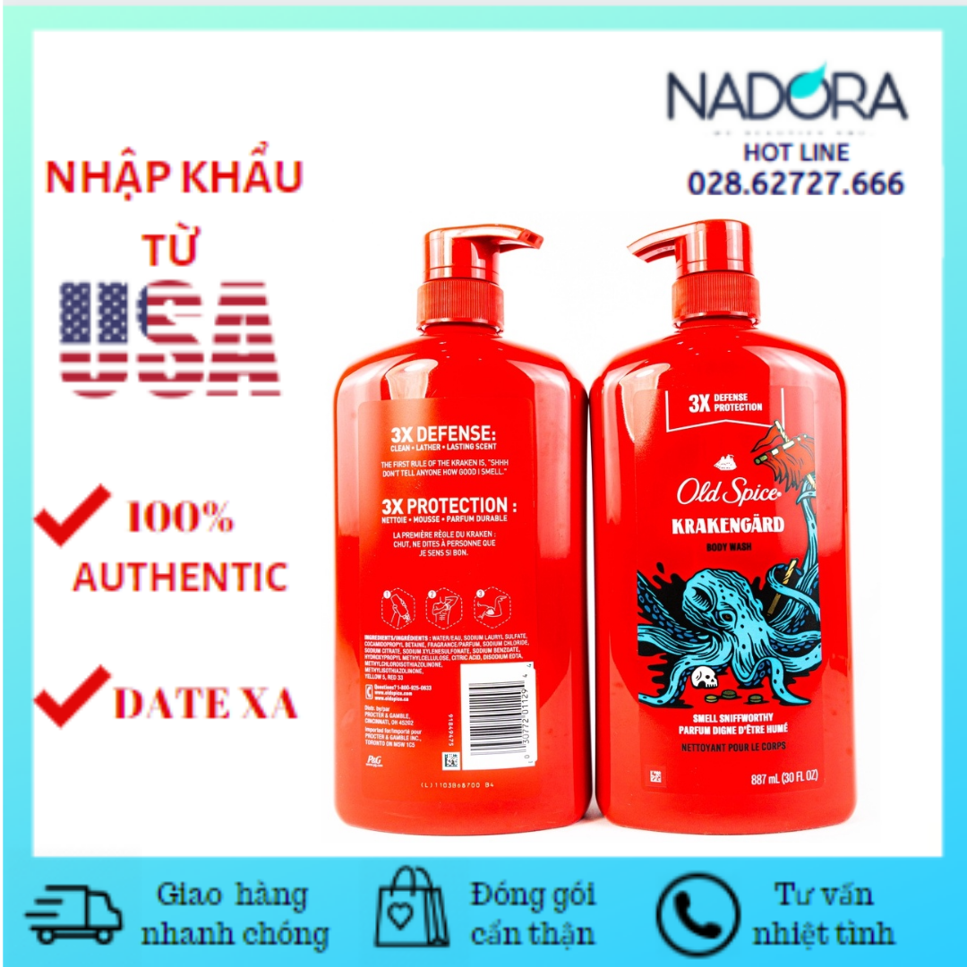 Sữa Tắm Dành Cho Nam Old Spice Krakengard Body Wash