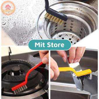 Bộ bàn chải cọ bếp gas 3 chiếc đánh bật các vết bẩn cứng đầu bàn chải bộ ba vệ sinh đa năng