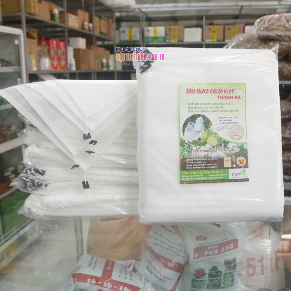 Túi bọc bưởi, túi bao trái bưởi Thanh Hà 25x30cm chống ruồi vàng - 50 túi