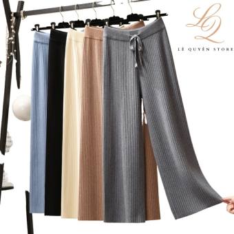 QUẦN THUN TĂM CHẤT ĐẸP BIG SIZE, CHẤT THUN TĂM THAN TRE  XỊN ỐNG RỘNG, mã 100.