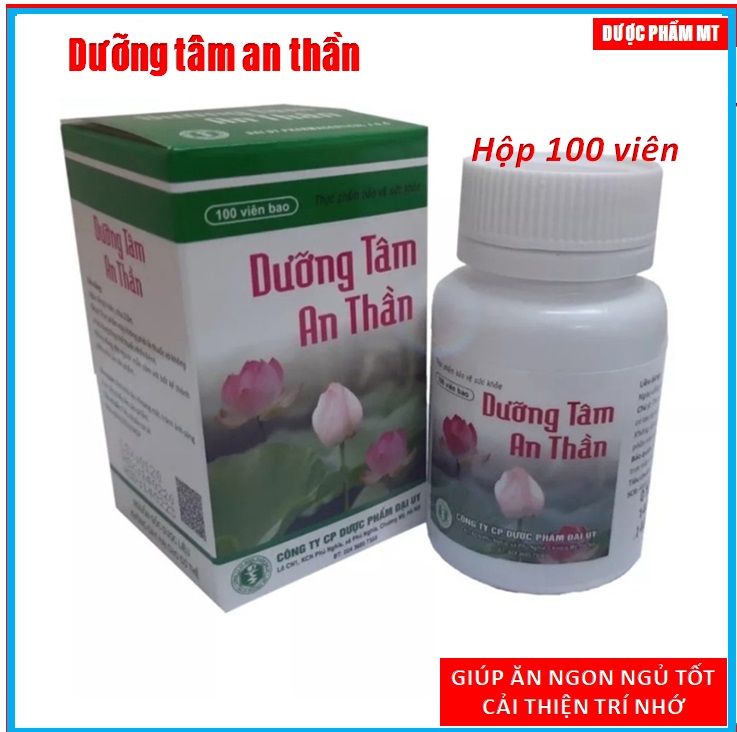 [Lọ 100 viên] Viên Uống Dưỡng tâm an thần Giúp ăn ngon, ngủ tốt, cải thiện trí nhớ