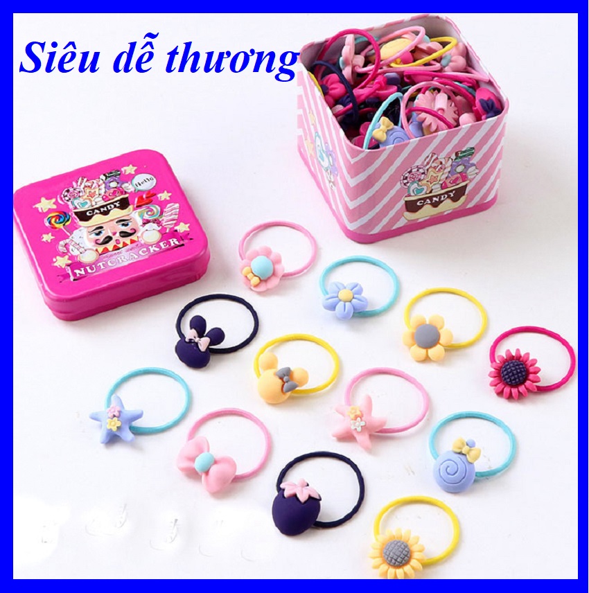 Dây cột tóc cho bé gái nhiều mẫu đẹp xinh đáng yêu