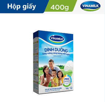 Sữa Bột Nguyên Kem Có Đường Vinamilk Dinh Dưỡng - Hộp Giấy 400g