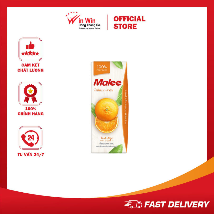 Nước ép quýt malee 200ml