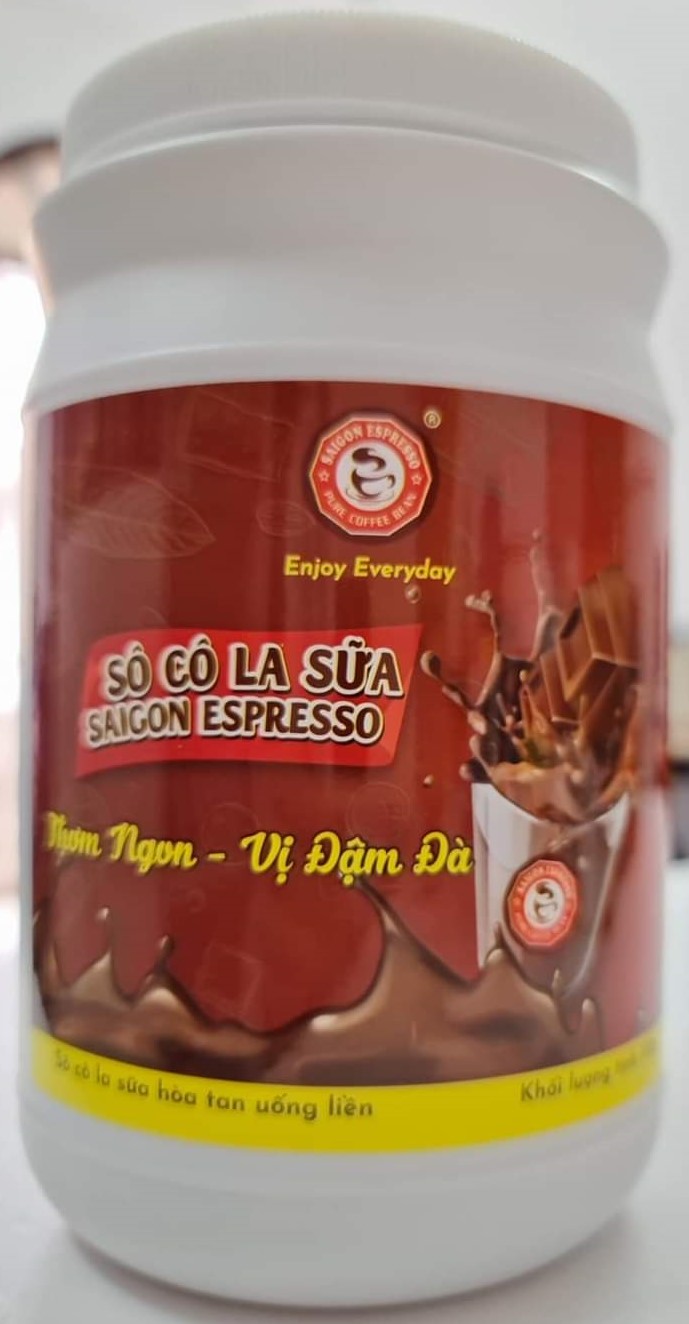 Sô cô la sữa Saigon Espresso hòa tan, HỦ NHỰA 500g hủ