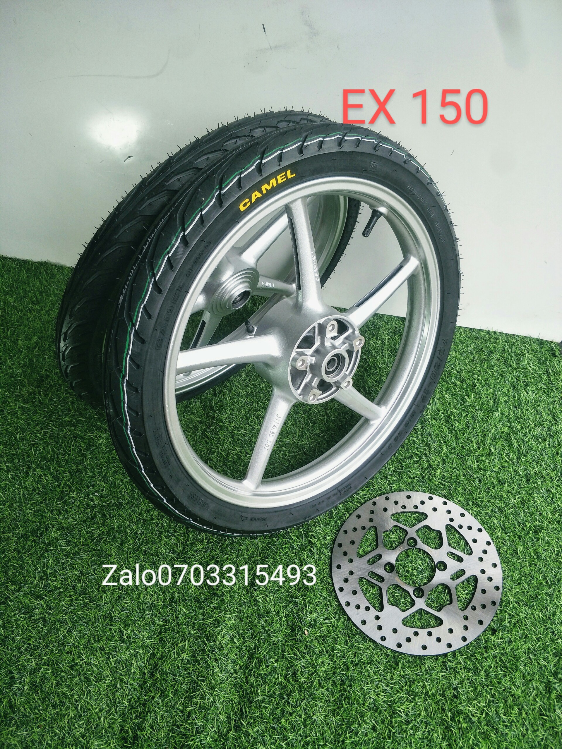 [HCM] CẶP BÁNH MÂM XMOD EX 150 1.6 1.6 FULL ĐĨA TRƯỚC VÀ VỎ CAMEL 60 70 HOẶC 70 80 GẮN NHƯ ZIN