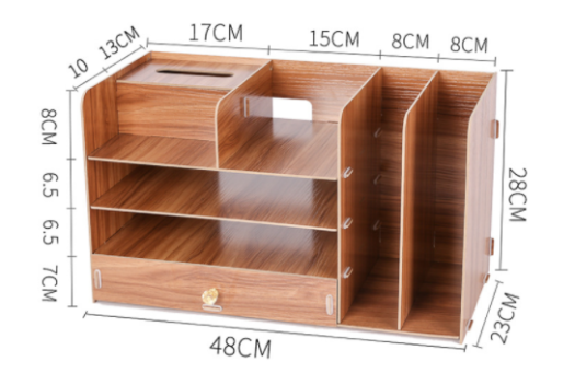 Kệ sách mini để bàn - tủ đựng sách gỗ - giá để sách vở, tài liệu để bàn
