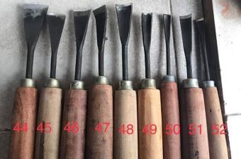 bán lẻ 1 cây đục điêu khắc đục chạm khắc đục gỗ mài sắc tra cán đầy đủ các loại