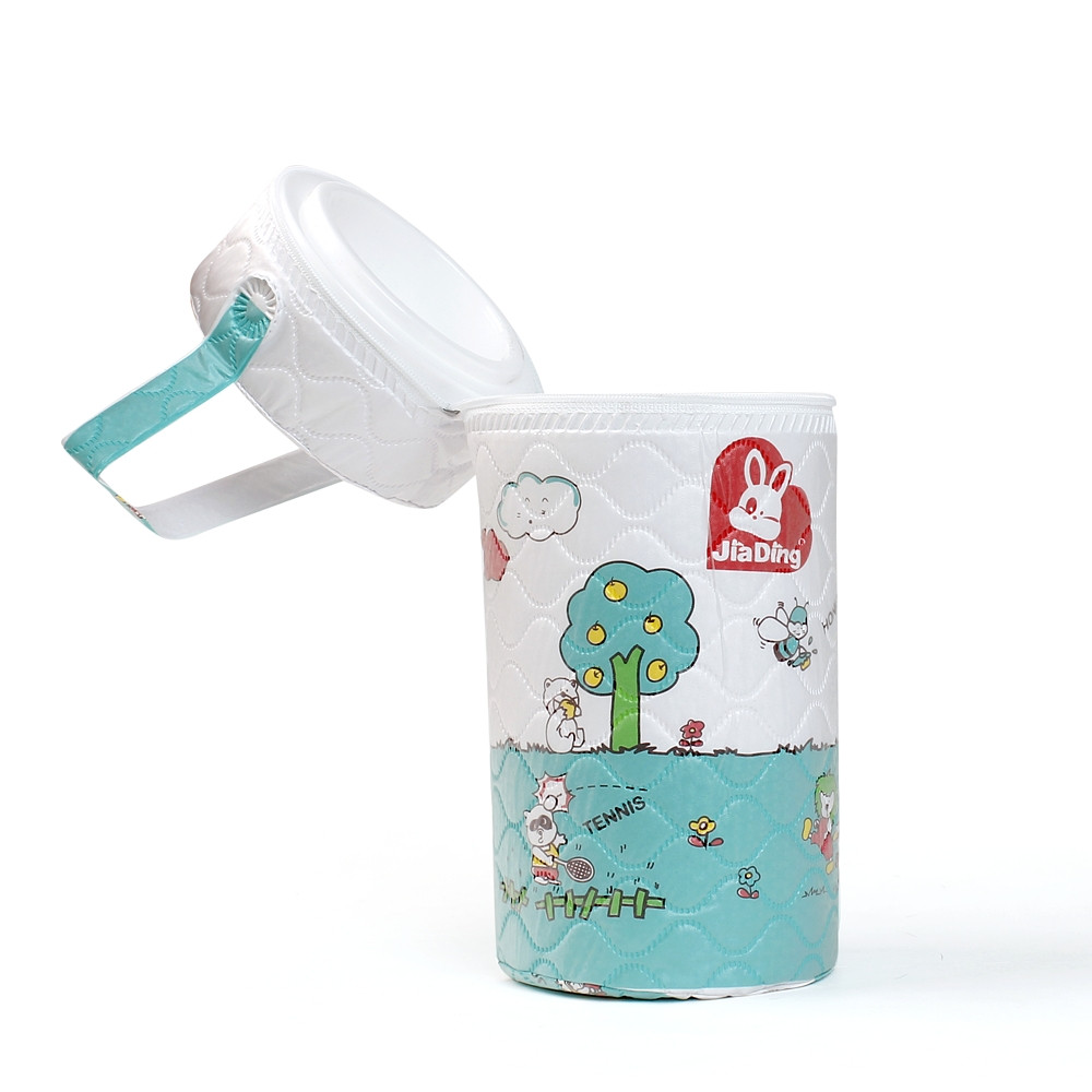 Bình ủ đựng bình sữa - Đơn - Bé trai - Cổ Rộng Jiading lõi nhựa cao cấp ủ được các loại bình sữa cổ rộng trên thị trường như bình sữa Comotomo - họa tiết ngẫu nhiên - u dung binh sua co rong cho be
