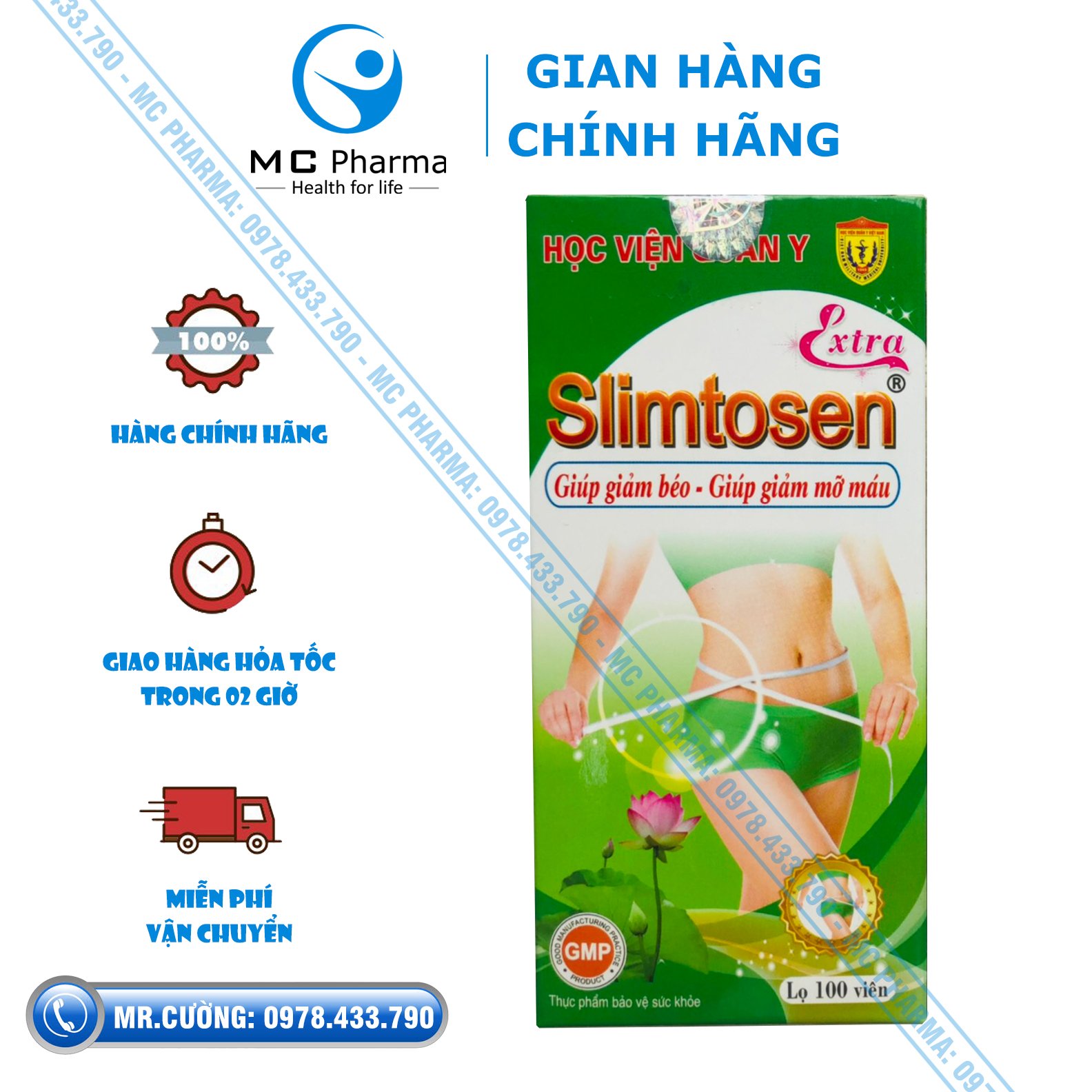 {Chính Hãng} Slimtosen extra Học viện quân y {Hỗ trợ giảm cân, giảm mỡ máu, cải thiện tình trạng béo phì}