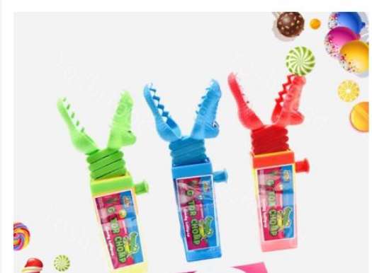 Kẹo Mút Đồ Chơi Cá Sấu Gator Chomp 17gr