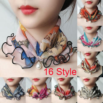 Khăn Quàng Cổ Ngọc Trai Ren Khăn Voan Cài Tóc Cổ Nữ Nhiều Màu Ren Bằng Gỗ Có Ren Màu Vàng Khăn Mùa Hè Mùa Xuân Mềm Mại, Quà Tặng Ngày Của Mẹ