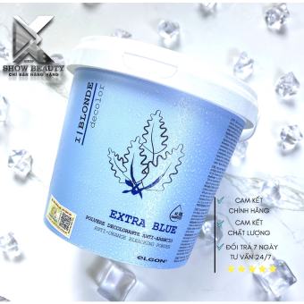 Bột Tẩy Tóc Elgon Màu Xanh Khử Ánh Sắc Cam, Nâng Sáng Màu Tóc Lên Đến 7 Cấp Độ ( Mẫu Mới )