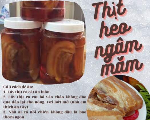 Dưa món củ kiệu 1kg, hành tím muối chua ngọt 500g và thịt ngâm mắm 1kg