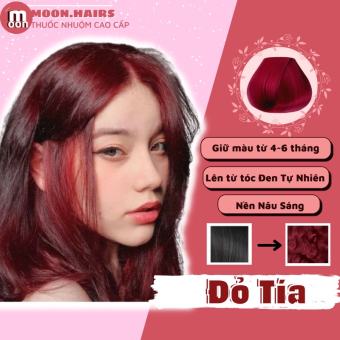 Thuốc nhuộm tóc màu ĐỎ TÍM | ĐỎ TÍA | Không tẩy tóc | Tặng bao tay nhuộm, mũ trùm nhuộm