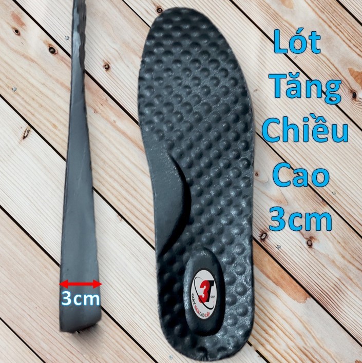Lót giày tăng chiều cao ,dành cho chelsea boot , chất liệu êm nhẹ , cao 3cm ,lót vào tăng đến 7cm