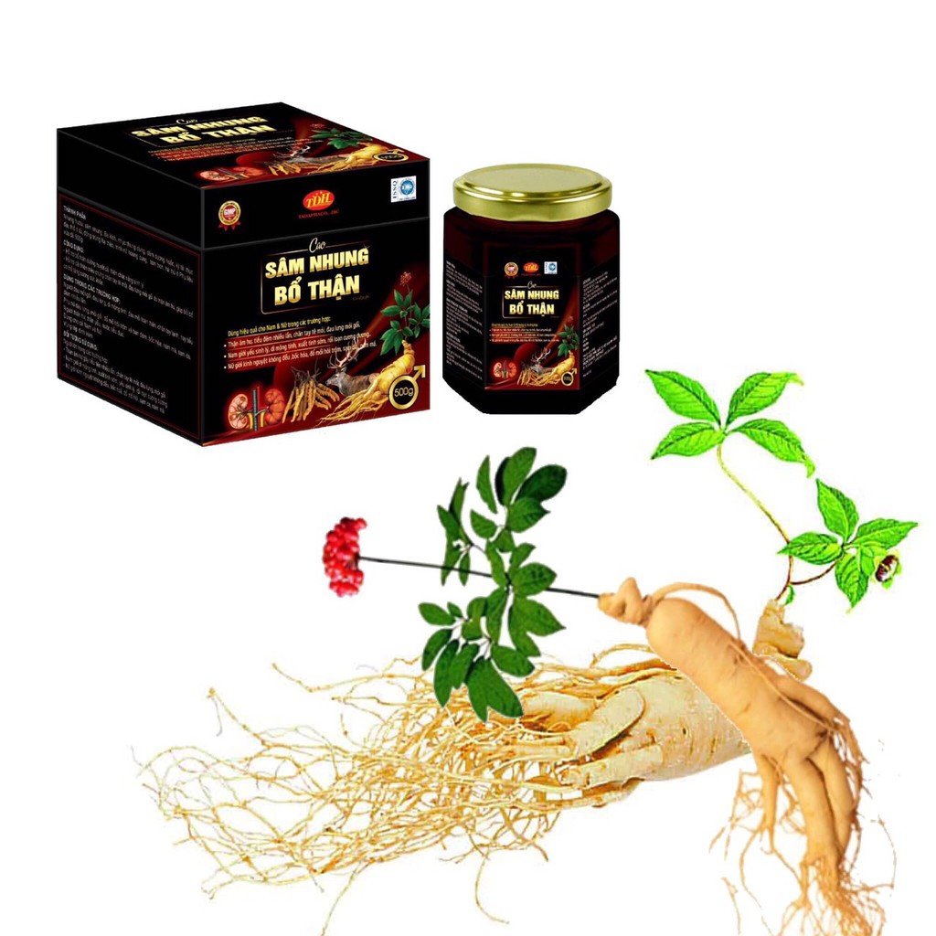 Cao sâm nhung bổ thận giúp bổ thận, tráng dương, tăng cường sinh lý, giảm tiểu đêm, đau lưng mỏi gối,- hộp 500g