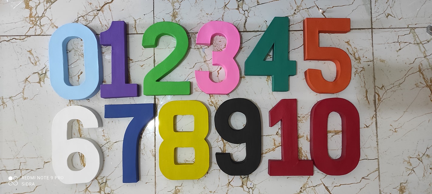 San Serif, Kraft Letters and Numbers