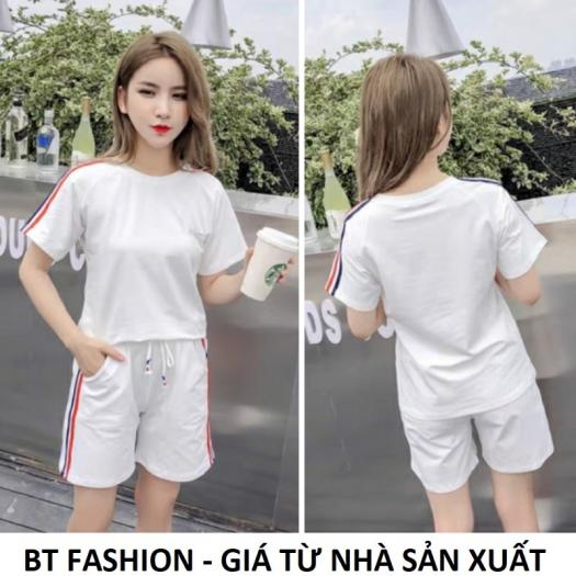 Đồ Bộ Ngủ Mặc Nhà Áo Thun Nữ + Quần Đùi Sọt Thể Thao Thời Trang Mới - BT Fashion (ĐN003)