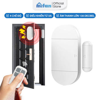 Chuông báo động gắn cửa chống trộm điều khiển tự động Mifan - Chuông báo khách mở cửa cảm ứng từ tính - Còi hú âm thanh lớn 130 dB