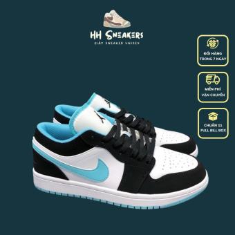 Giày Thể Thao Nam Nữ Jordan Cổ Thấp Màu Xanh Ngọc - Giày Jordan JD1 Low Nam Nữ Cao Cấp Full Box