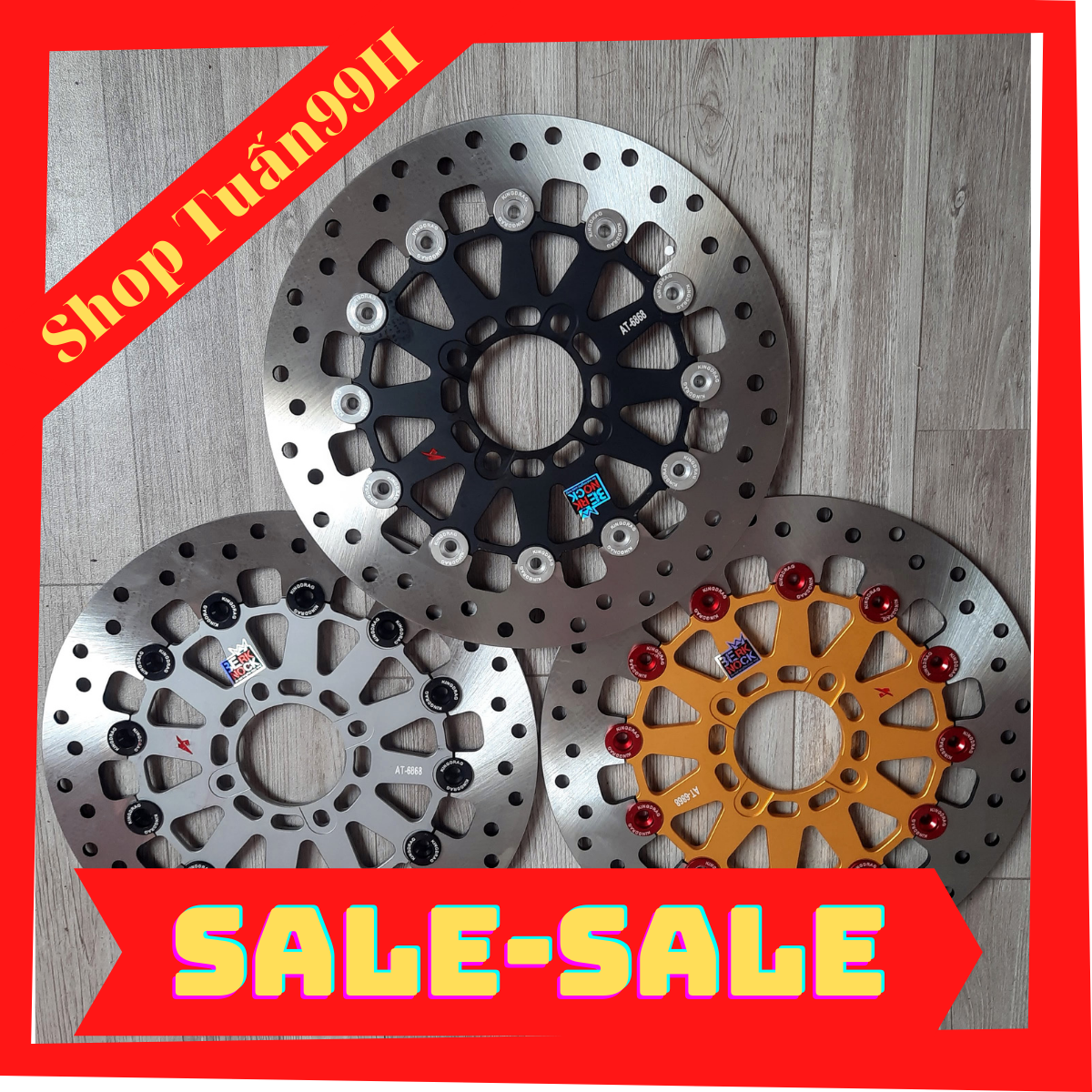 Đĩa thắng trước Kingdrag size 267mm 4 lỗ dành gắn cho các loại xe