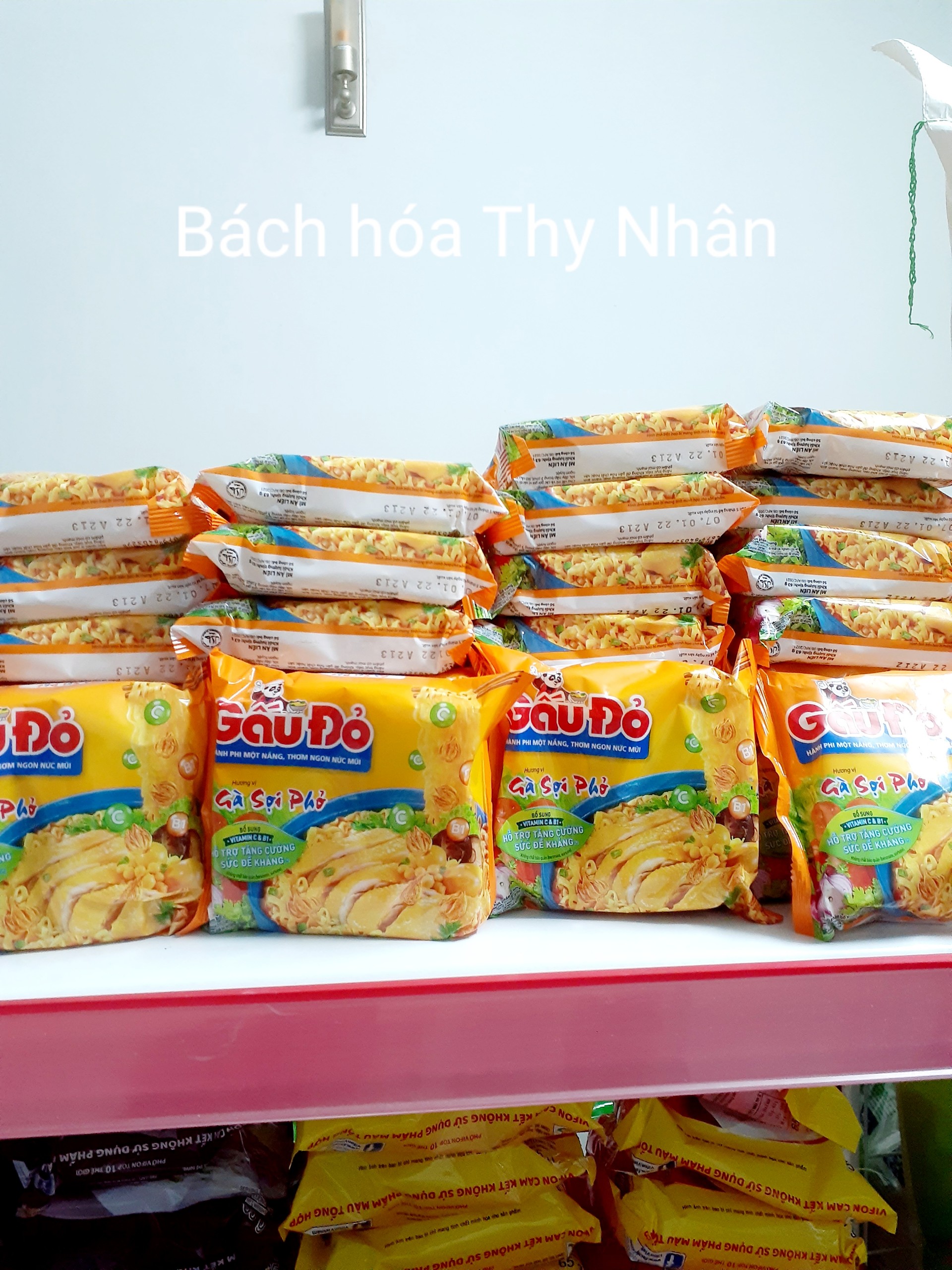 Mì gấu đỏ gà sợi phở 1 thùng
