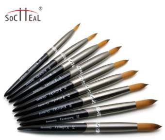 Cọ đắp bột móng tay chân KOLINSKY-GERMANY (cán đen)