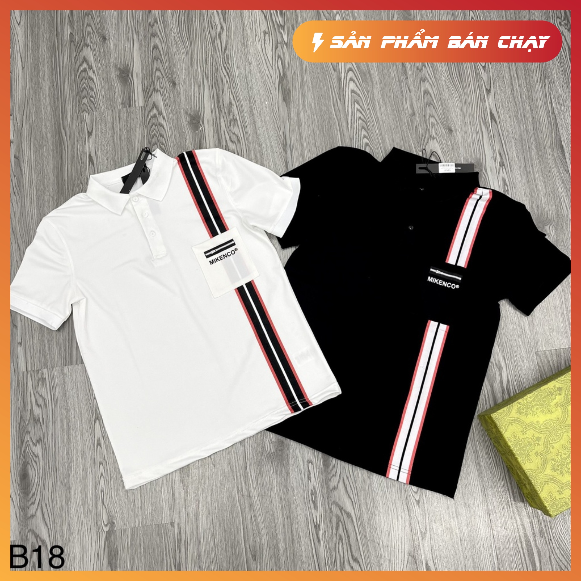 Áo polo nam- Áo polo mikenco kẻ sọc dọc ,khóa túi-mẫu áo nên có trong tủ đồ năm 2022