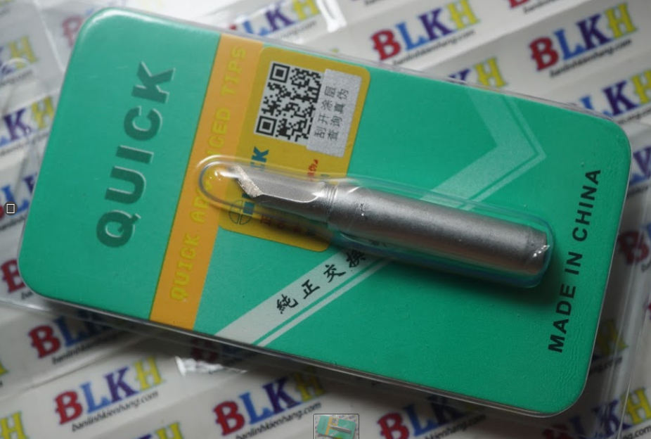 Mũi hàn dao cong nhọn vát cho trạm hàn 936 236 chính hãng Quick