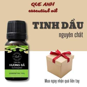 Tinh dầu sả nguyên chất xông phòng QA Essential Oil 10ml đuổi muỗi,thơm phòng ngủ,khử mùi phòng vệ sinh - Tinh dầu Trầm Hương/Tràm Trà/Khuynh Diệp/Bạc Hà/Hoa Nhài
