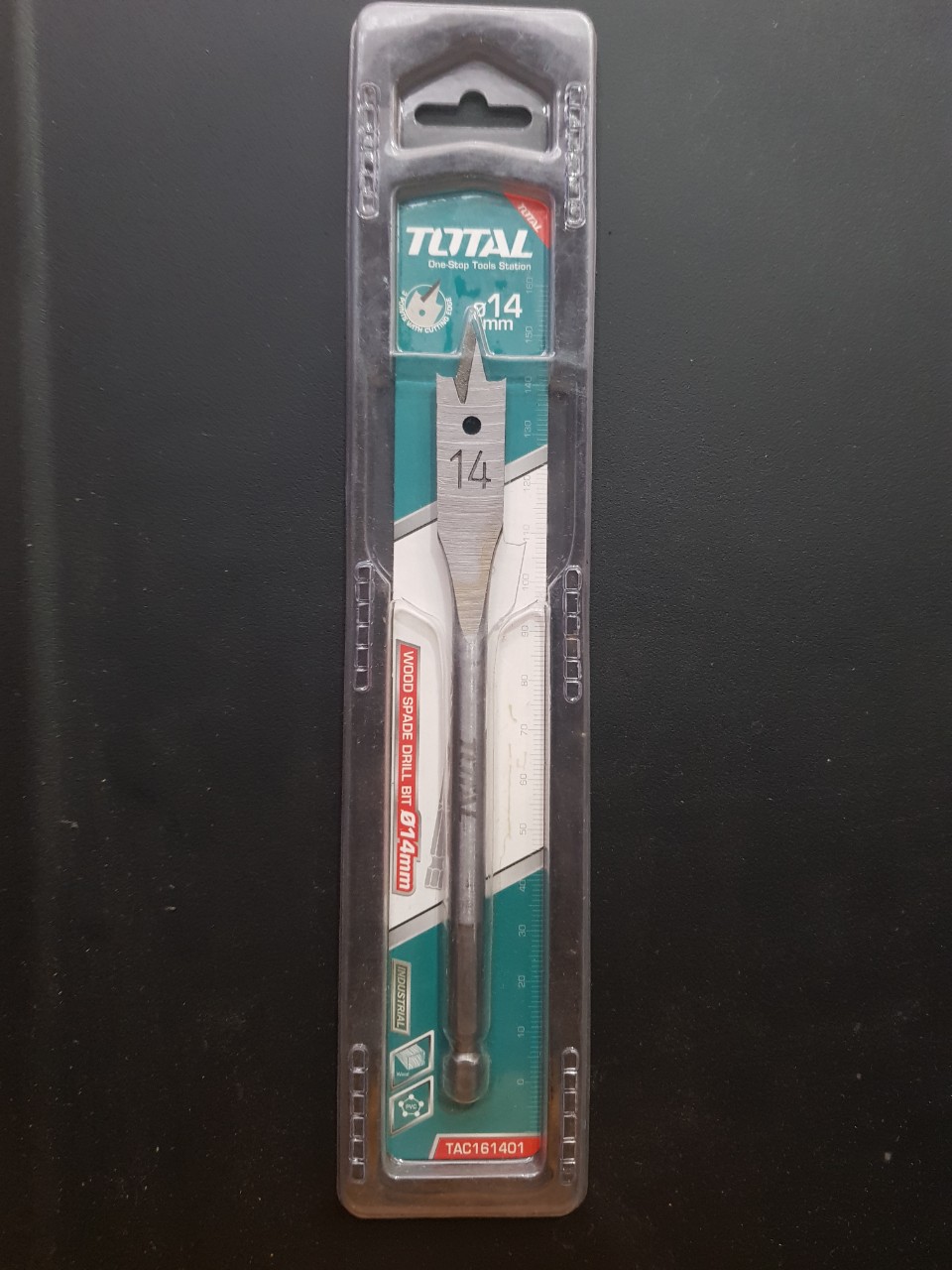 Mũi khoan gỗ đầu dẹp total tac161401