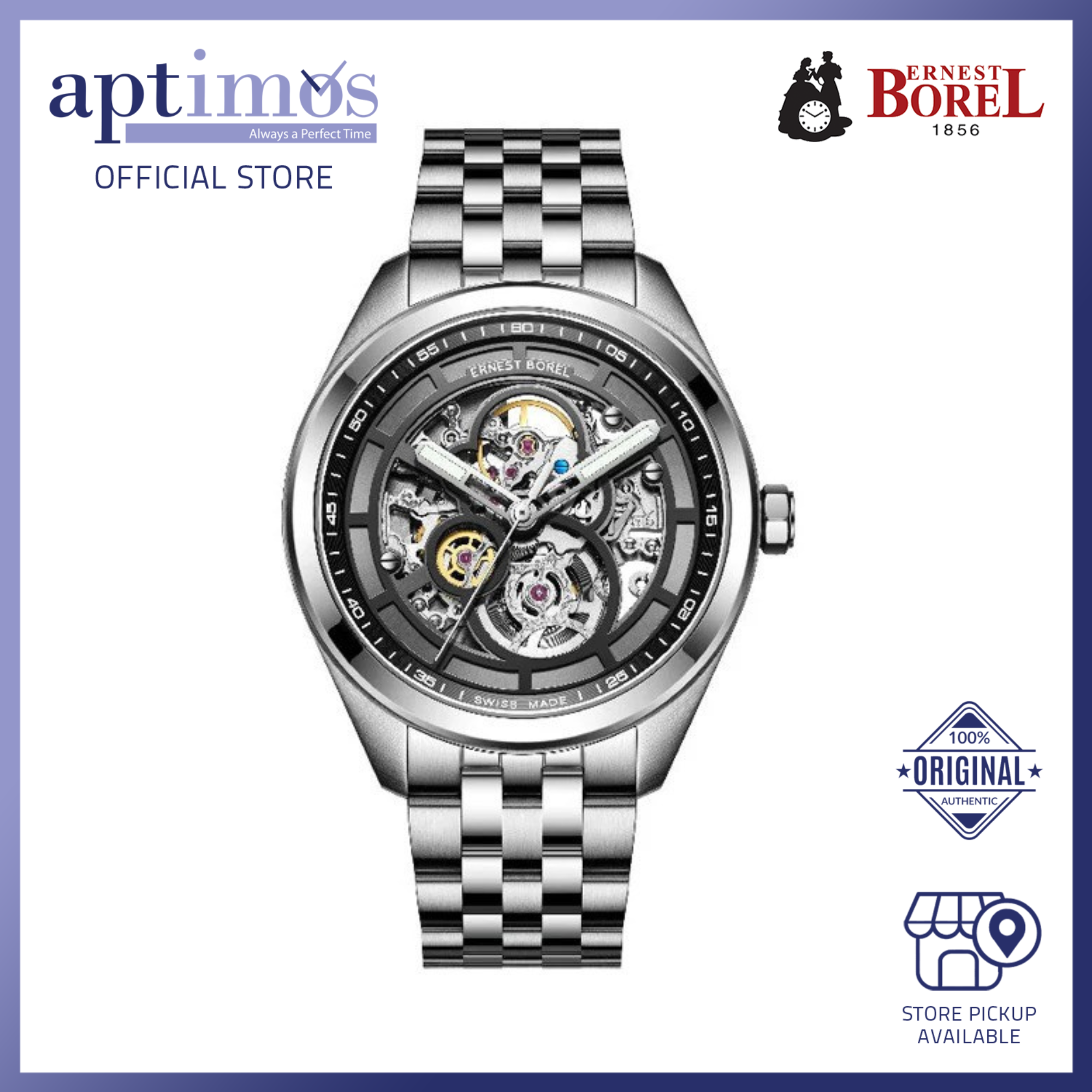 Aptimos] Citizen Eco-Drive AU1080-38E Black Dial Men Green Nylon